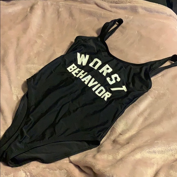 Black One Piece Bikini - Picture 1 of 2